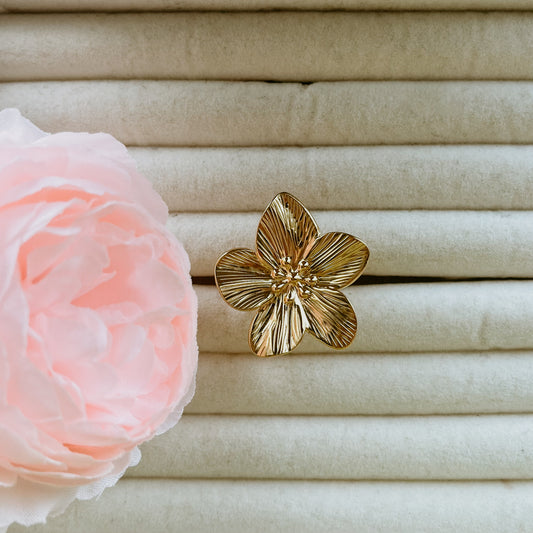 Bague réglable à fleur